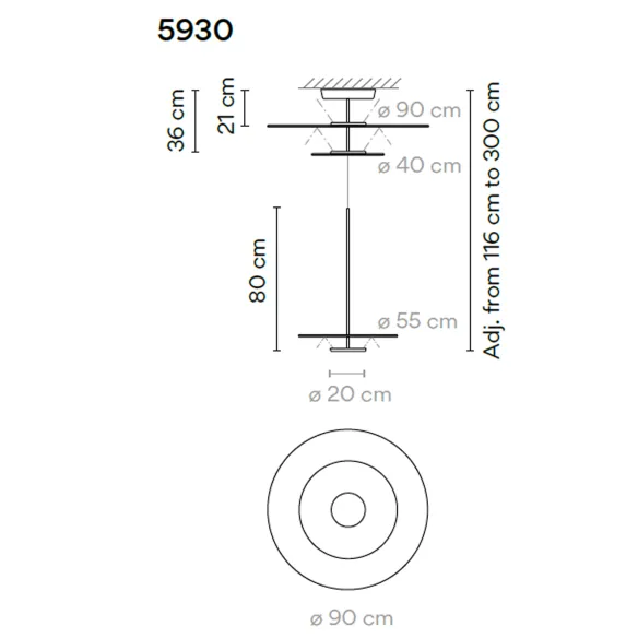 Hängelampe Vibia Flat 5930