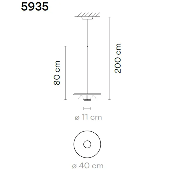 Hängelampe Vibia Flat 5935-5940