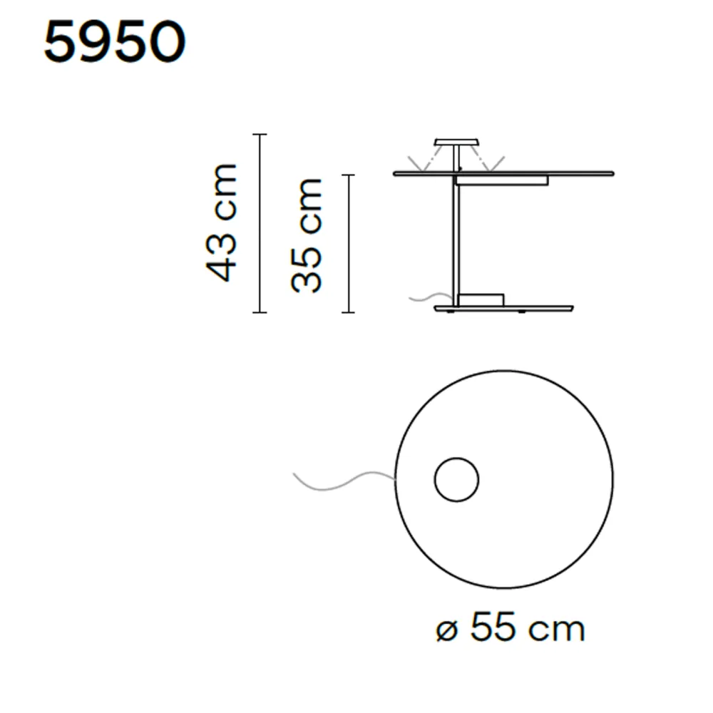 Lámpara de tierra Vibia Flat 5950