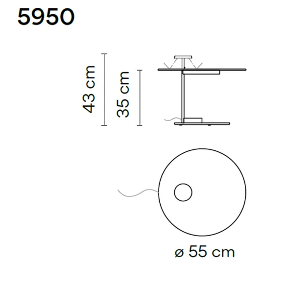 Lampe au sol Vibia Flat 5950