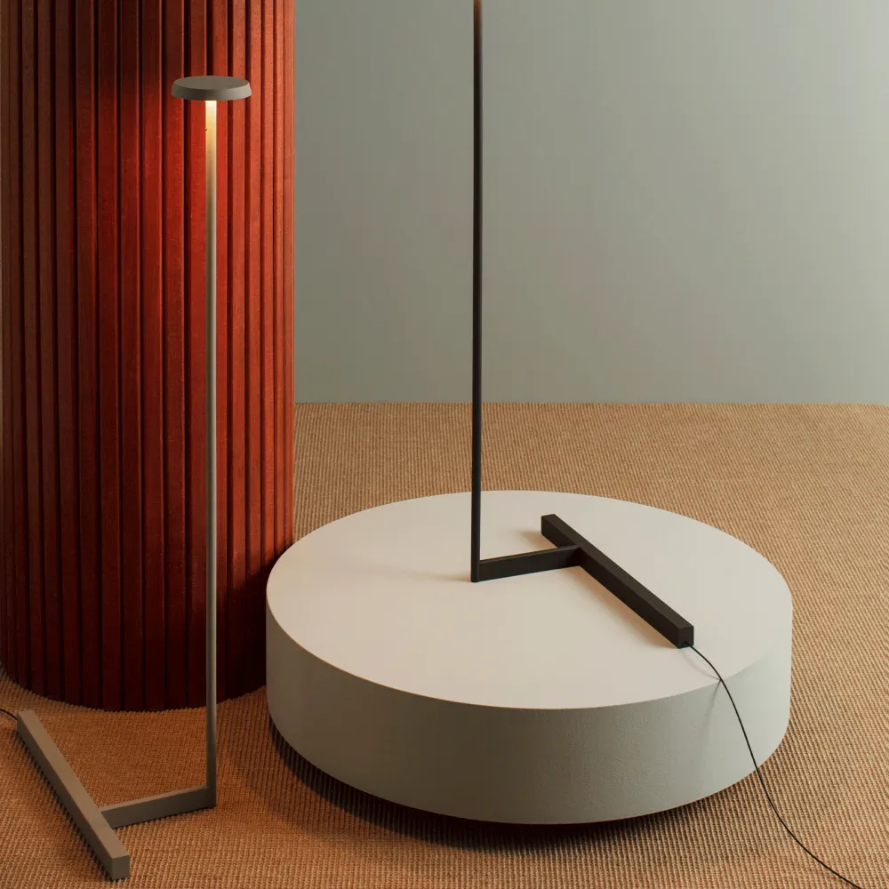 Lámpara de tierra Vibia Flat 5955