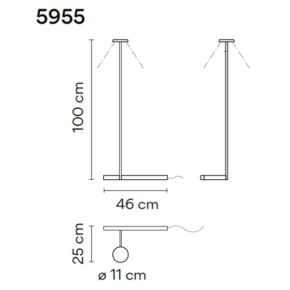 Lampada da terra Vibia Flat 5955