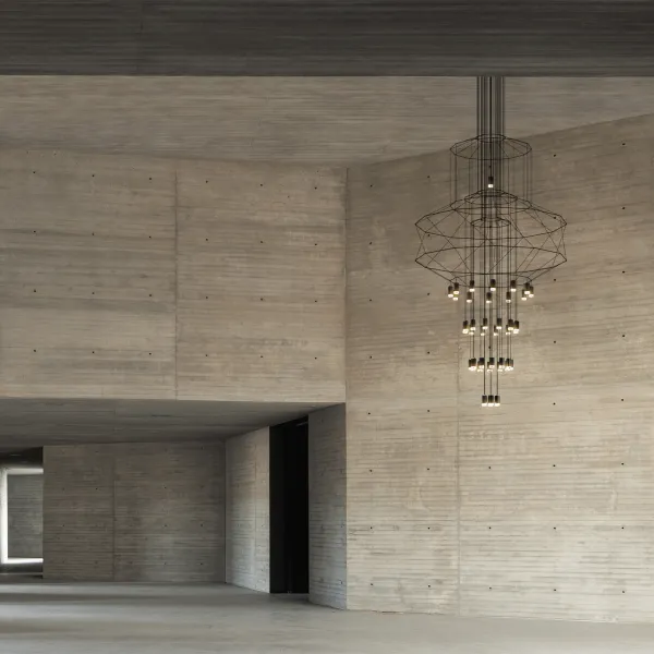lámpara de suspensión Vibia wireflowChandelier 0374 2