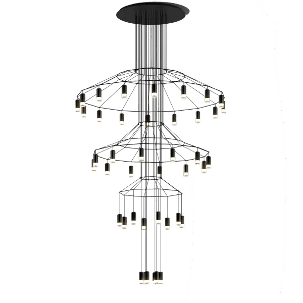 Lampada a Sospensione Vibia wireflowChandelier 0378 2