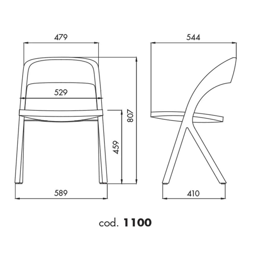 Gepolsterter Stuhl Alma Design Gesto