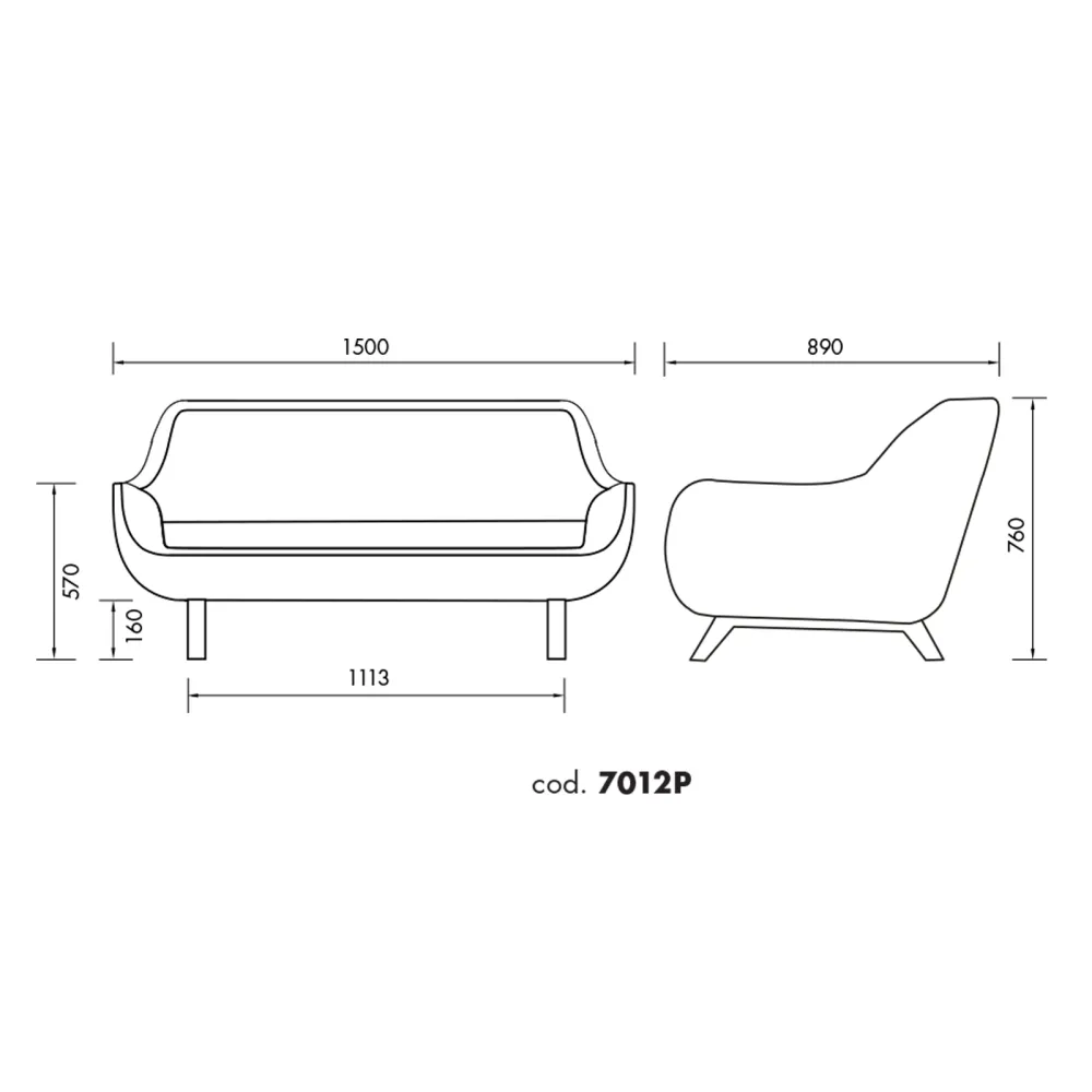 Divano 2 Posti Alma Design X Big Too