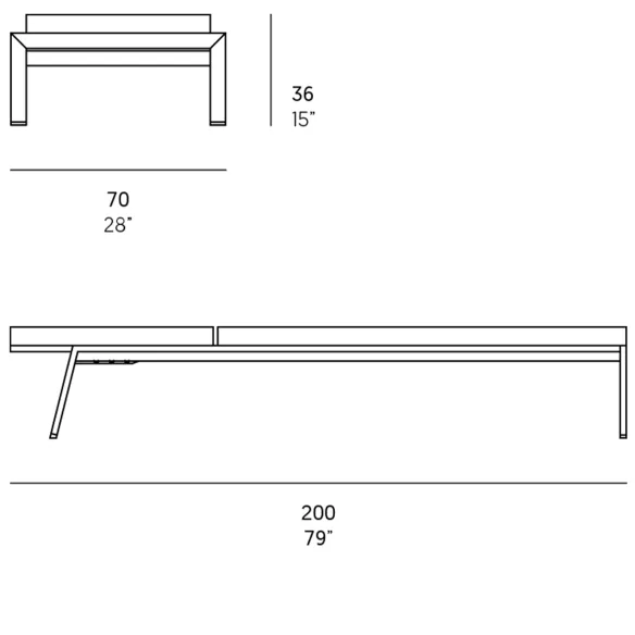 Sunlounger Gandiablasco Timeless