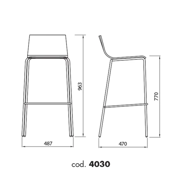 Sgabello Alma Design Anouk