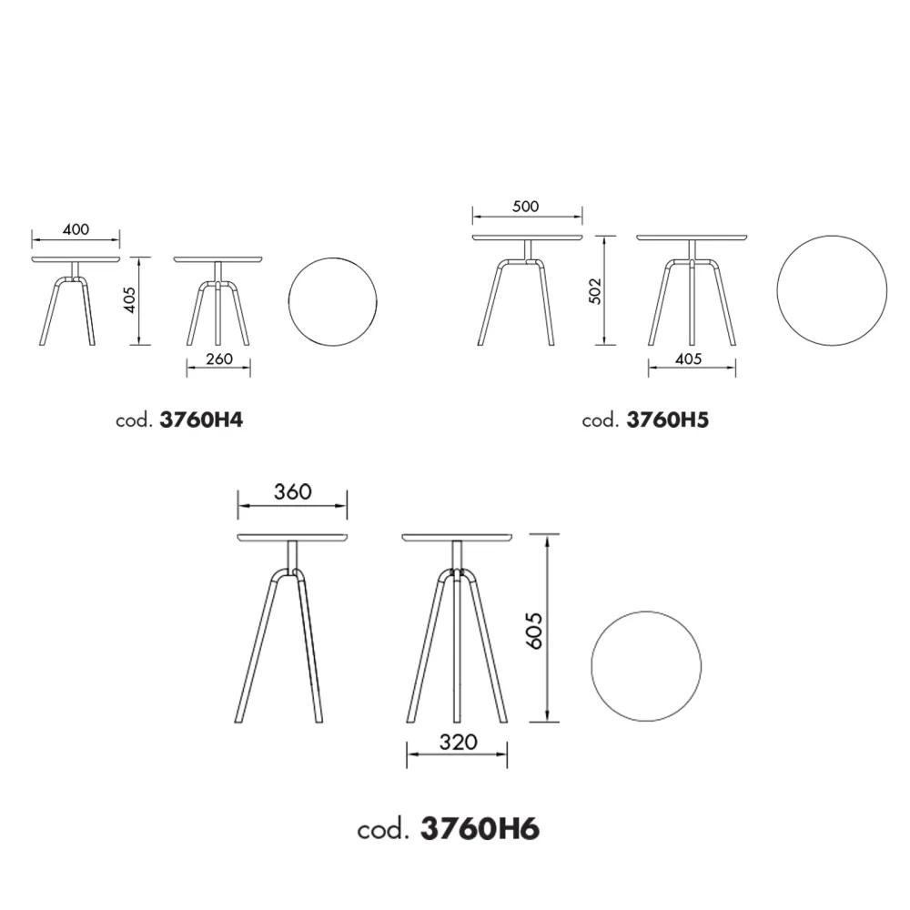 Kleiner Tisch Alma Design Scala