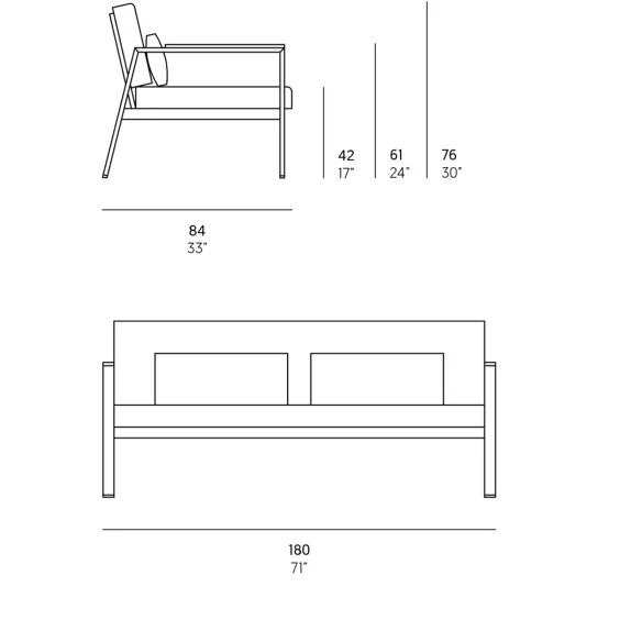 2-Sitzer-Sofa GandiaBlasco Timeless