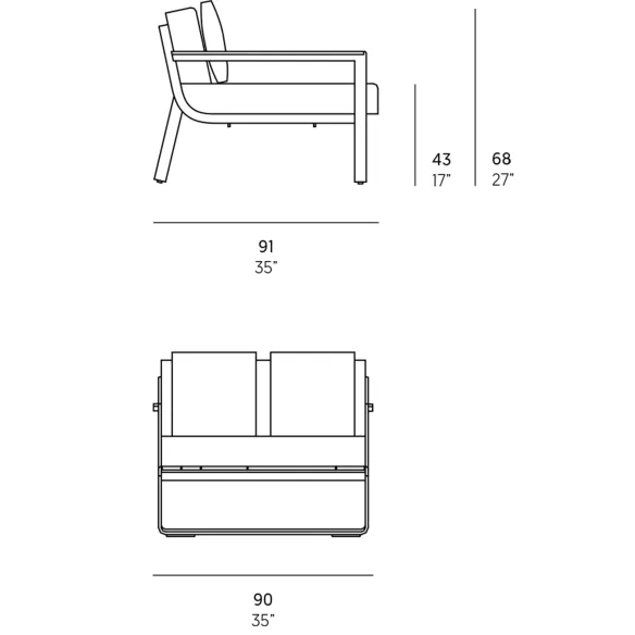 Armchair GandiaBlasco Flat
