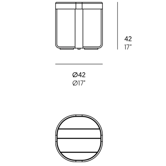 Table basse ronde GandiaBlaso Flat