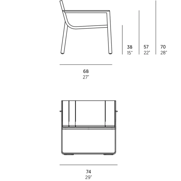 Fauteuil Club GandiaBlasco Flat