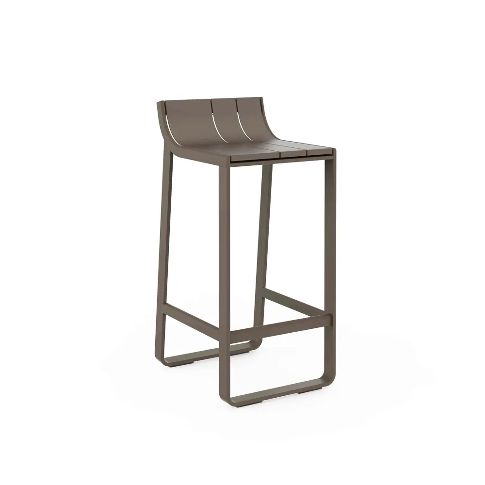 Sgabello alto con schienale GandiaBlasco Flat