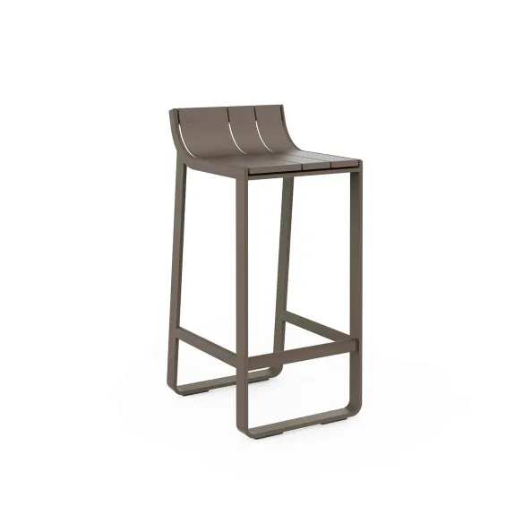 Hoher Hocker mit Rückenlehne GandiaBlasco Flat