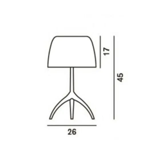 Grande lampe de table Foscarini Lumiere