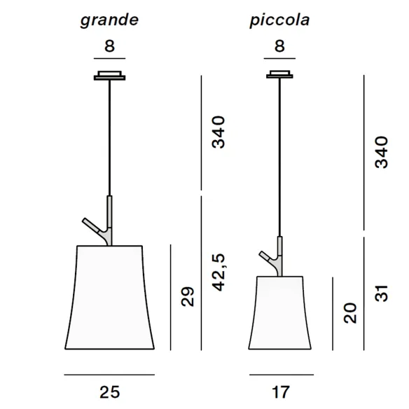Lámpara pendiente Foscarini Birdie