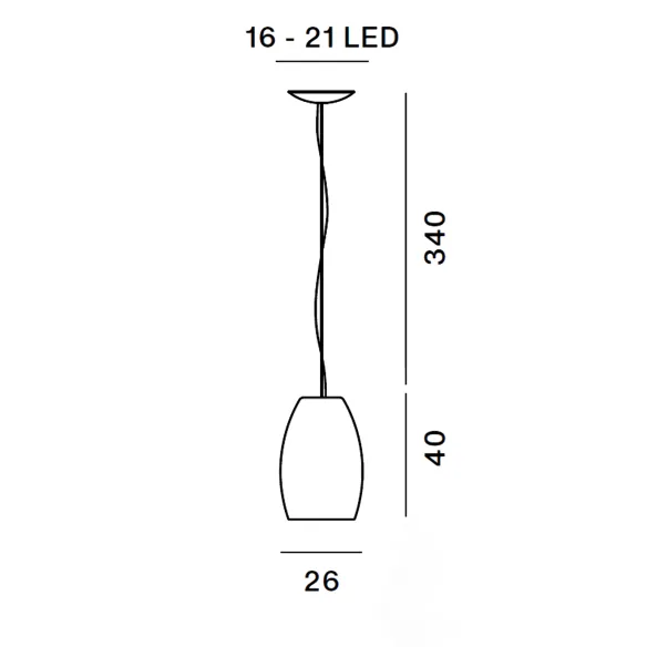 Lámpara de suspensión Foscarini Buds 1
