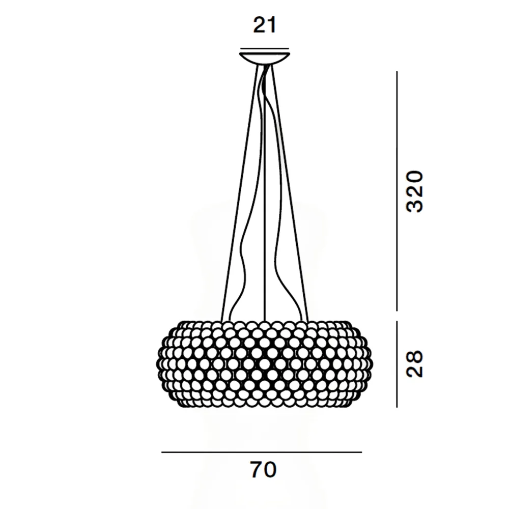 Lampada a sospensione Foscarini Caboche Media