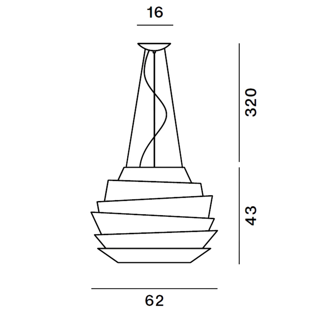 Lámpara pendiente Foscarini Le Soleil