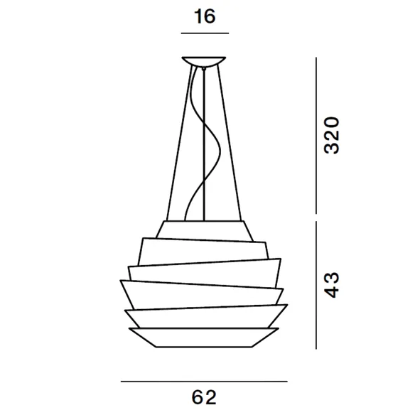 Pendant lamp Foscarini Le Soleil
