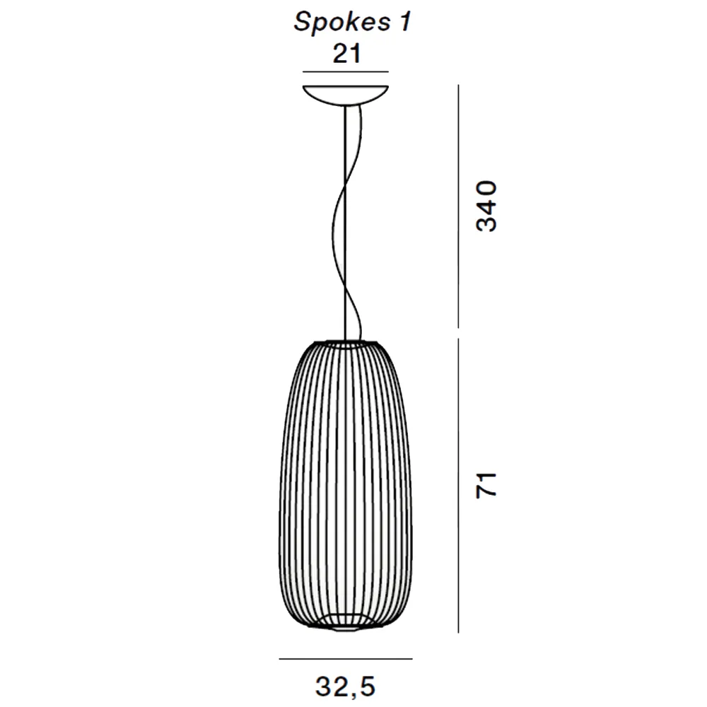 Pendelleuchte Foscarini Spokes 1