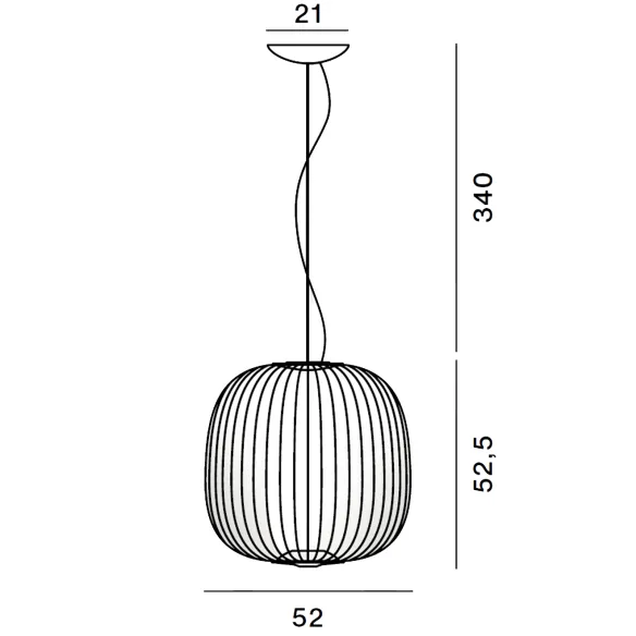 Lampada a sospensione Foscarini Spokes 2