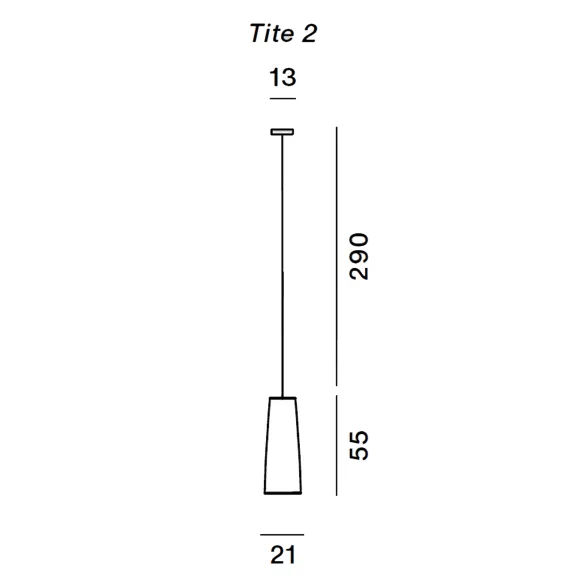 Lampe suspension  Foscarini Tite