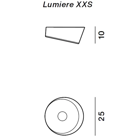 Lampada da soffitto Foscarini Lumiere XXL+XXS