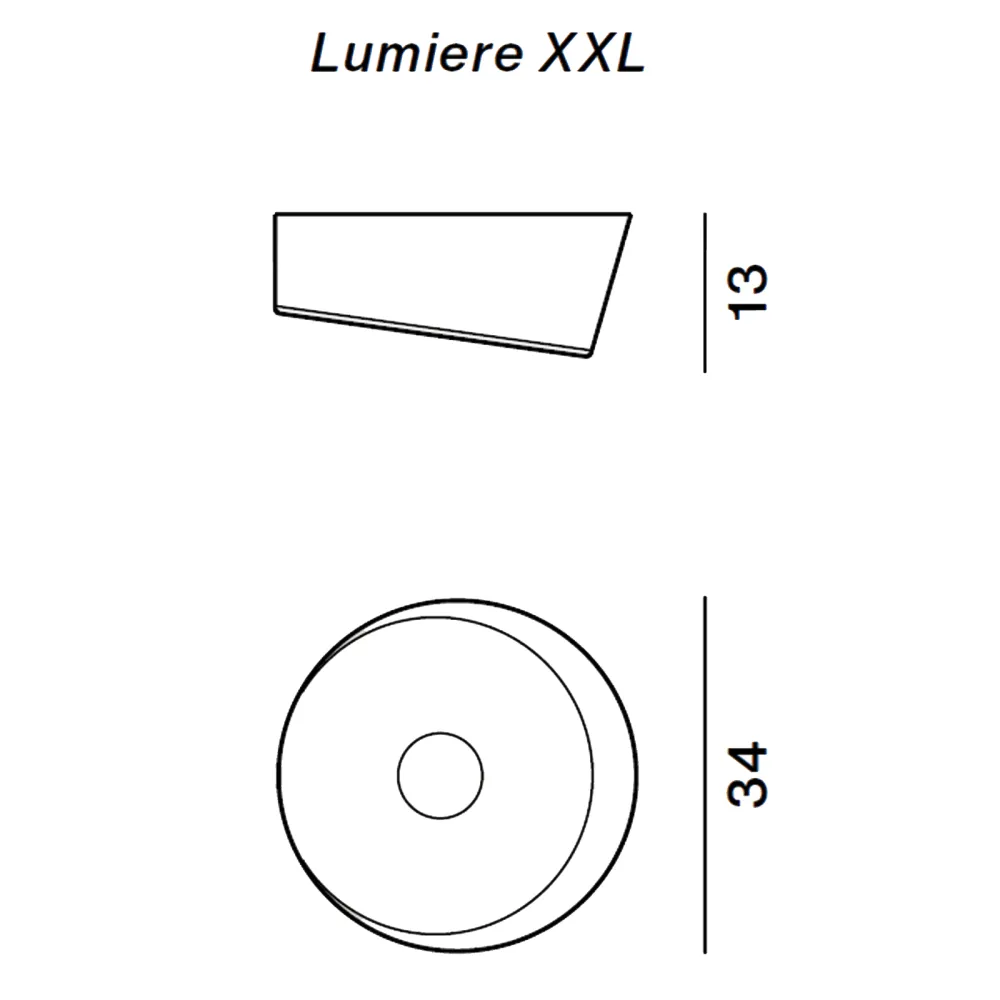 Lampada da soffitto Foscarini Lumiere XXL+XXS