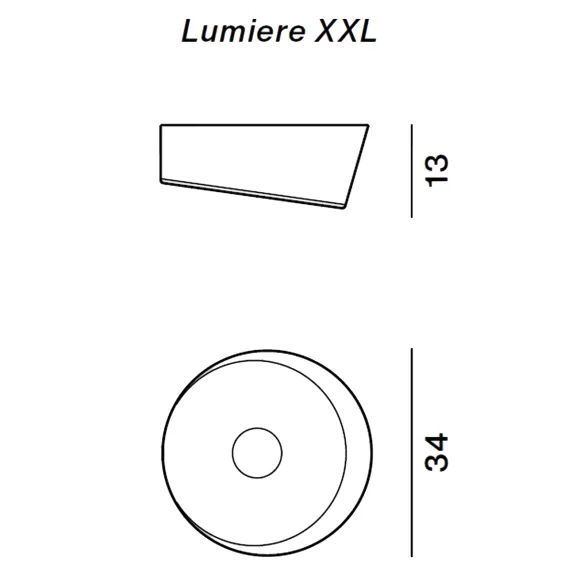 Ceiling lamp Foscarini Lumiere XXL+XXS
