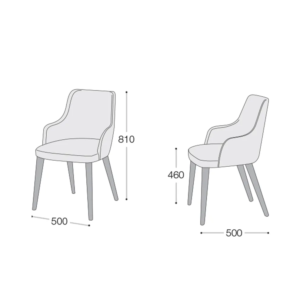 Silla con reposabrazos Sangiacomo Eva