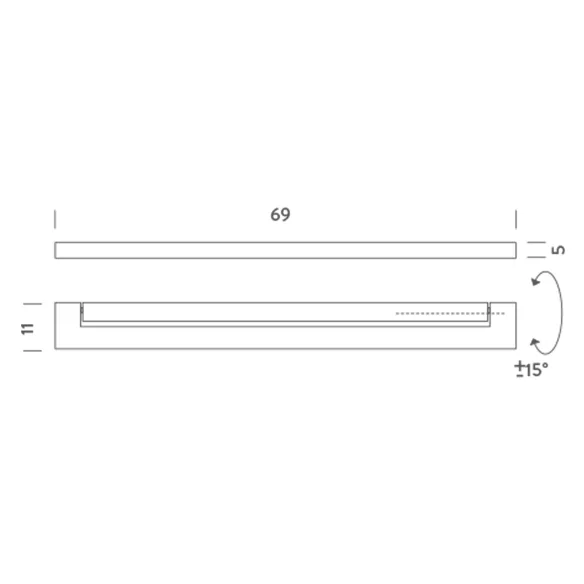 Wall Lamp Nemo Ara Led 69