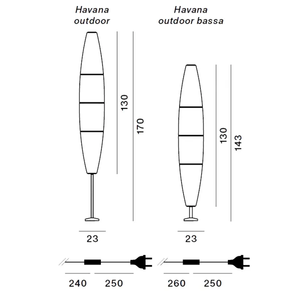 Stehlampe Foscarini Havana Outdoor