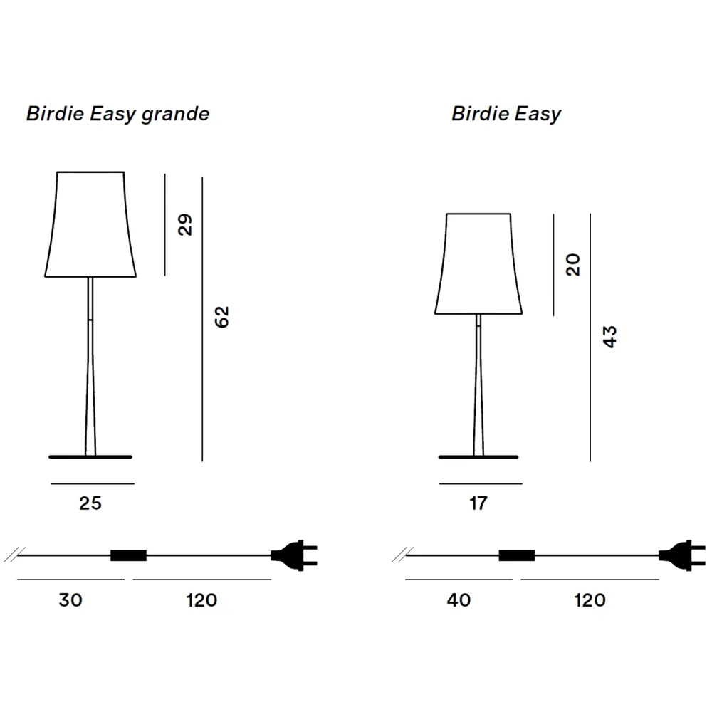 Lampe de table Foscarini Birdie Easy