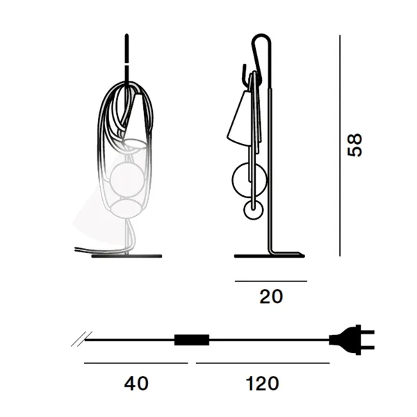 Lampe de table Foscarini Filo 2