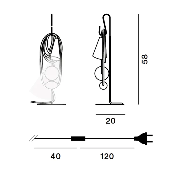 Lampe de table Foscarini Filo