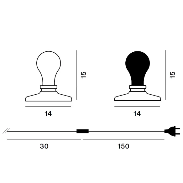 Tischlampe Foscarini Light Bulb