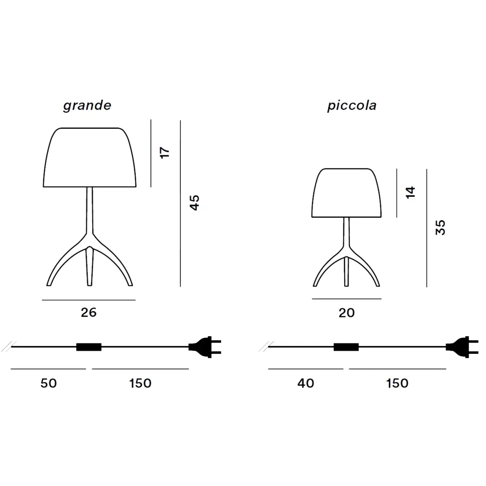 Tischlampe Foscarini Lumiere 30th