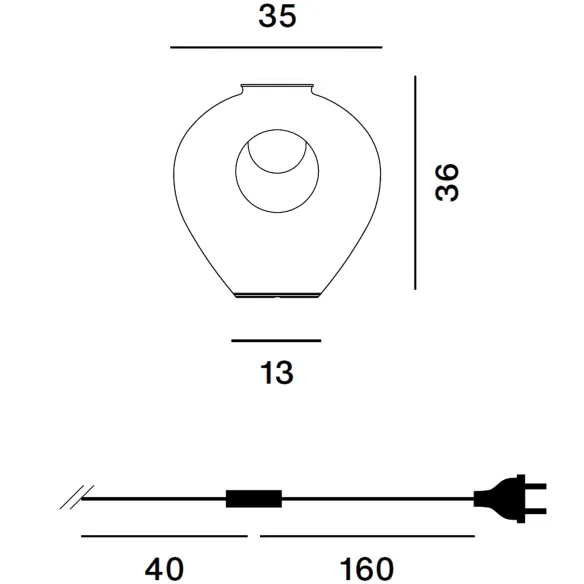 Lampada da tavolo Foscarini Madre