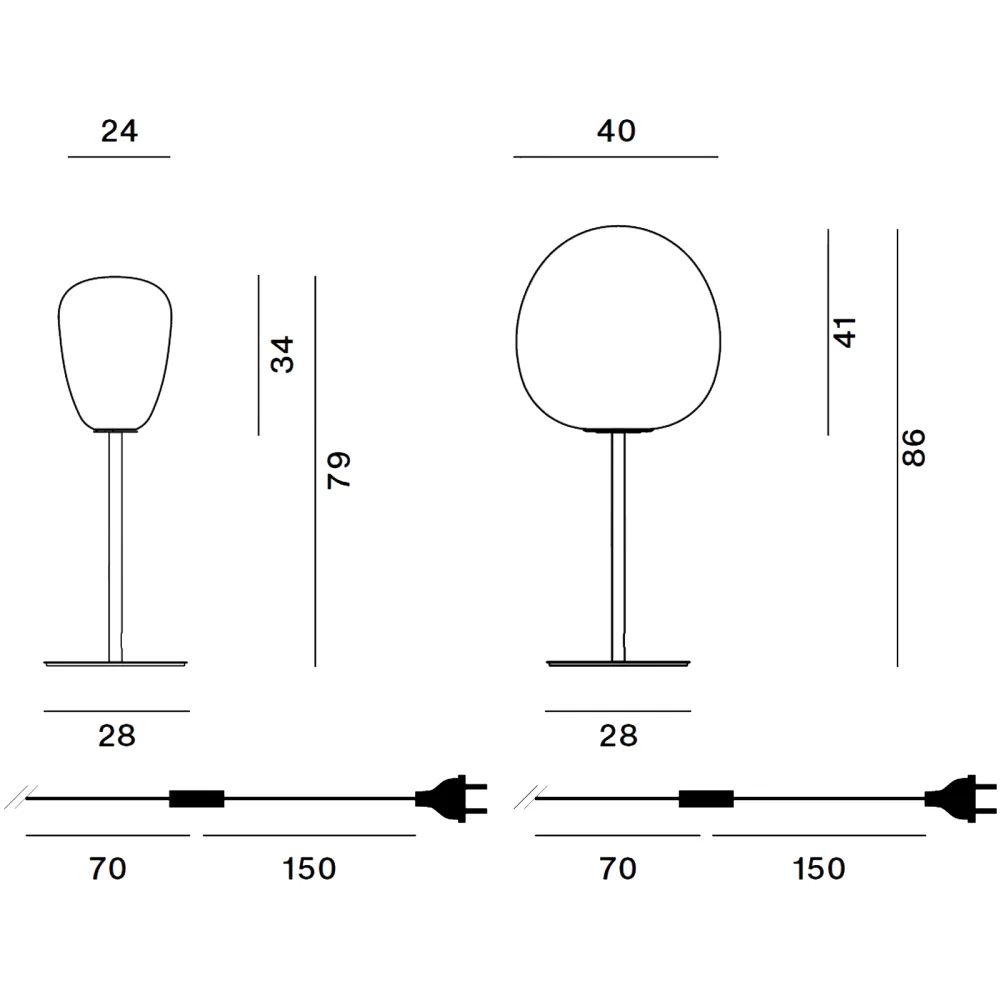 High table lamp Foscarini Rituals