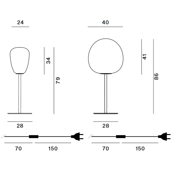 High table lamp Foscarini Rituals