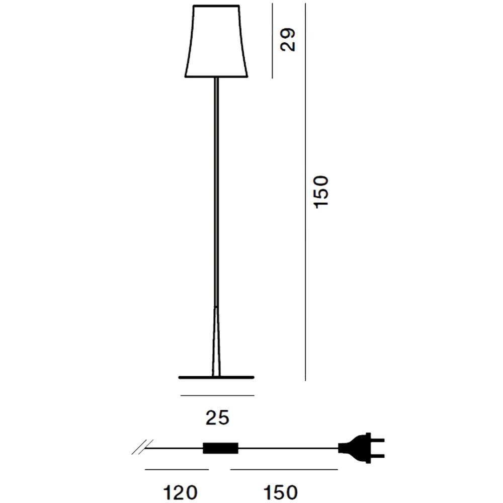 Bodenlampe Foscarini Birdie Easy