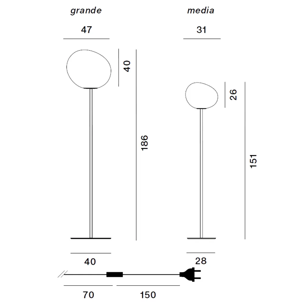 Lampada da terra Foscarini Gregg