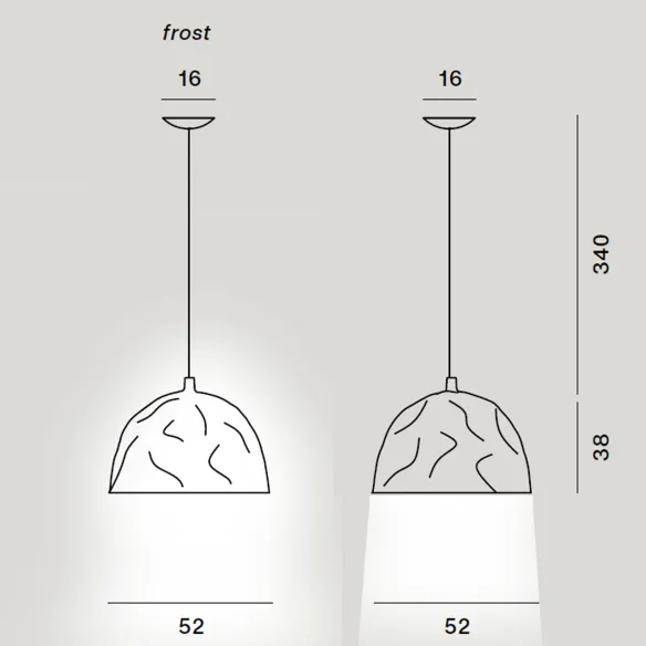 Lampada a sospensione Foscarini Bump