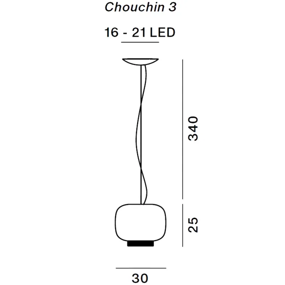 Lampe à suspension Foscarini Chouchin Reverse 1