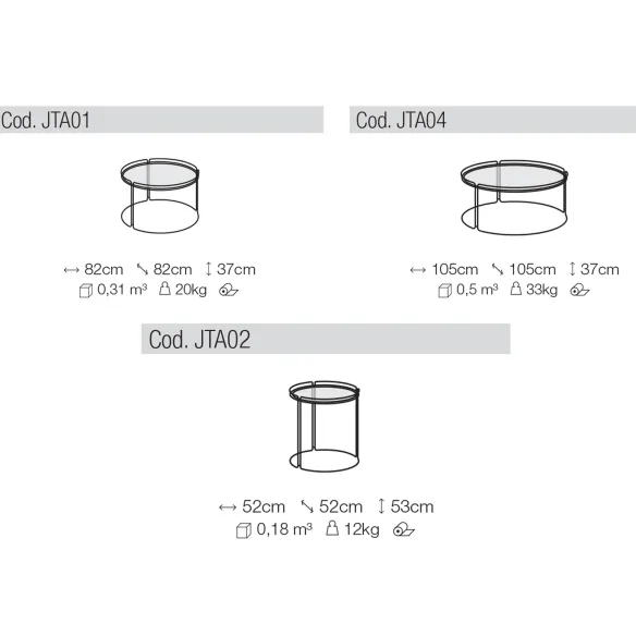 Petite table Ditre Italia Monolith