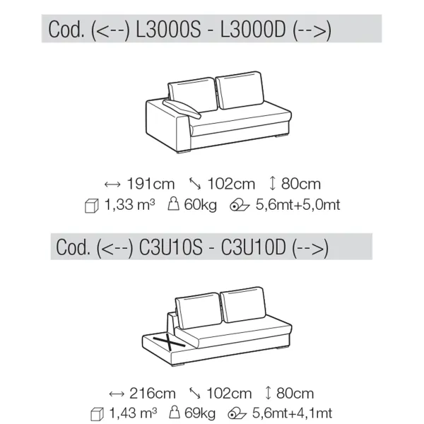 Sofa Ditre Italia Bijoux 2