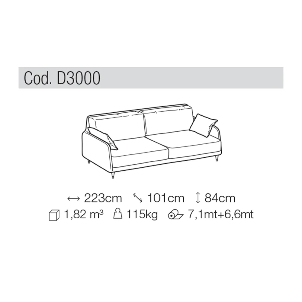 3-Sitzer-Sofa Ditre Italia Elliot
