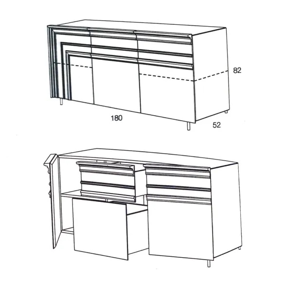 Cupboard Minottiitalia Gessolina